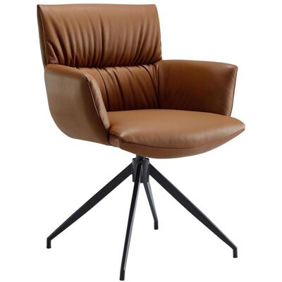 Dieter Knoll Collection Dieter Knoll Armlehnstuhl, Rostfarben, Metall, Leder, Echtleder, Rindleder, Drehkreuz, 64x86x63 cm, Lederauswahl, Sitzfläche 360° drehbar, automatische Rückholfunktion, Esszimmer, Stühle, Lederstühle Dieter Knoll Collection Dieter Knoll Armlehnstuhl, Rostfarben, Metall, Leder, Echtleder, Rindleder, Drehkreuz, 64x86x63 cm, Lederauswahl, Sitzfläche 360° drehbar, automatische Rückholfunktion, Esszimmer, Stühle, Lederstühle