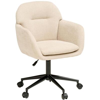Livetastic Drehstuhl, Beige, Metall, Kunststoff, Textil, Drehkreuz, 55x85-95x60 cm, inklusive Armlehnen, Büromöbel, Bürostühle, Drehstühle Livetastic Drehstuhl, Beige, Metall, Kunststoff, Textil, Drehkreuz, 55x85-95x60 cm, inklusive Armlehnen, Büromöbel, Bürostühle, Drehstühle