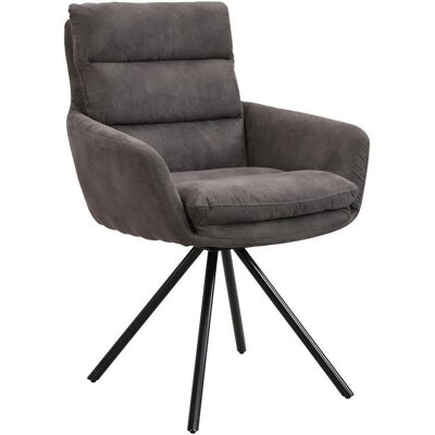 Cantus Armlehnstuhl, Grau, Metall, Textil, Drehkreuz, 62x89x65 cm, Sitzfläche 360° drehbar, inklusive Armlehnen, Esszimmer, Stühle, Polsterstühle Cantus Armlehnstuhl, Grau, Metall, Textil, Drehkreuz, 62x89x65 cm, Sitzfläche 360° drehbar, inklusive Armlehnen, Esszimmer, Stühle, Polsterstühle