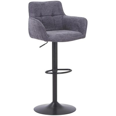 Livetastic Barhocker, Grau, Schwarz, Metall, Textil, Füllung: Schaumstoff, Drehteller, 54.5x111.5x51.5 cm, Sitzfläche 360° drehbar, inklusive Armlehnen, Esszimmer, Barmöbel, Barhocker Livetastic Barhocker, Grau, Schwarz, Metall, Textil, Füllung: Schaumstoff, Drehteller, 54.5x111.5x51.5 cm, Sitzfläche 360° drehbar, inklusive Armlehnen, Esszimmer, Barmöbel, Barhocker