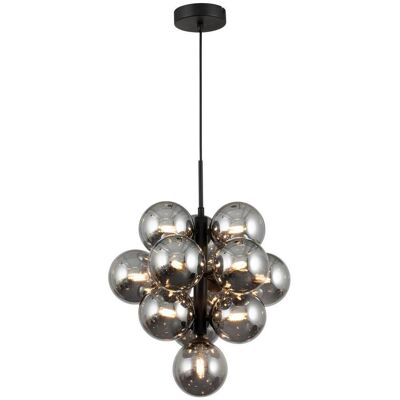 Novel Hängeleuchte, Schwarz, Metall, Glas, Vintage, rund, 153 cm, RoHS, ISO 9001, Bsci, CE, höhenverstellbar, Lampen & Leuchten, Innenbeleuchtung, Hängeleuchten, Pendelleuchten Novel Hängeleuchte, Schwarz, Metall, Glas, Vintage, rund, 153 cm, RoHS, ISO 9001, Bsci, CE, höhenverstellbar, Lampen & Leuchten, Innenbeleuchtung, Hängeleuchten, Pendelleuchten
