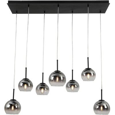 Novel Hängeleuchte, Schwarz, Chromfarben, Metall, Kunststoff, Glas, 31x120x110 cm, Lampen & Leuchten, Innenbeleuchtung, Hängeleuchten, Pendelleuchten Novel Hängeleuchte, Schwarz, Chromfarben, Metall, Kunststoff, Glas, 31x120x110 cm, Lampen & Leuchten, Innenbeleuchtung, Hängeleuchten, Pendelleuchten