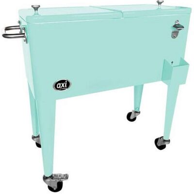 P & B Kühlbox, Mintgrün, Metall, 76 l, 43.00x89.00x92.00 cm, Flaschenöffner, Ablassventil, Rollen, Freizeit & Co, Camping, Kühlboxen P & B Kühlbox, Mintgrün, Metall, 76 l, 43.00x89.00x92.00 cm, Flaschenöffner, Ablassventil, Rollen, Freizeit & Co, Camping, Kühlboxen