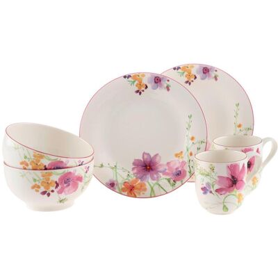 Villeroy & Boch Frühstücksservice, Mehrfarbig, Keramik, 6-teilig, Geschirr, Geschirrsets, Kaffeeservice Villeroy & Boch Frühstücksservice, Mehrfarbig, Keramik, 6-teilig, Geschirr, Geschirrsets, Kaffeeservice