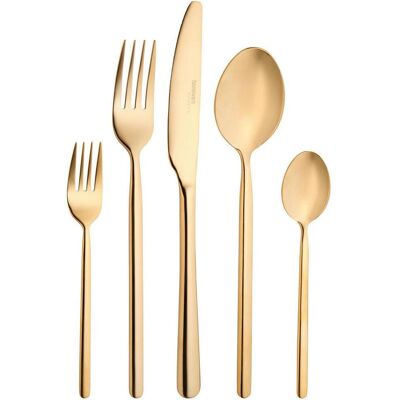 Homeware Profession. Besteckset, Goldfarben, Metall, 30-teilig, Lfgb, rostfrei, lebensmittelecht, Besteck, Besteck-Sets Homeware Profession. Besteckset, Goldfarben, Metall, 30-teilig, Lfgb, rostfrei, lebensmittelecht, Besteck, Besteck-Sets