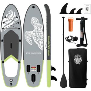 Stand-Up Paddle Board, Grau, Grün, Weiß, Kunststoff, 290x75x15 cm, Freizeit & Co, Pools & Wasserspaß, Stand Up Paddle Stand-Up Paddle Board, Grau, Grün, Weiß, Kunststoff, 290x75x15 cm, Freizeit & Co, Pools & Wasserspaß, Stand Up Paddle