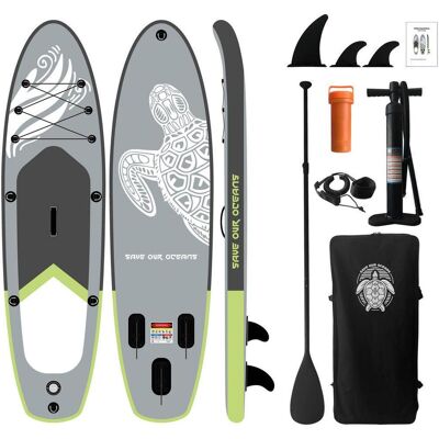 P & B Stand-Up Paddle Board, Grau, Grün, Weiß, Kunststoff, 290x75x15 cm, Freizeit & Co, Pools & Wasserspaß, Stand Up Paddle P & B Stand-Up Paddle Board, Grau, Grün, Weiß, Kunststoff, 290x75x15 cm, Freizeit & Co, Pools & Wasserspaß, Stand Up Paddle