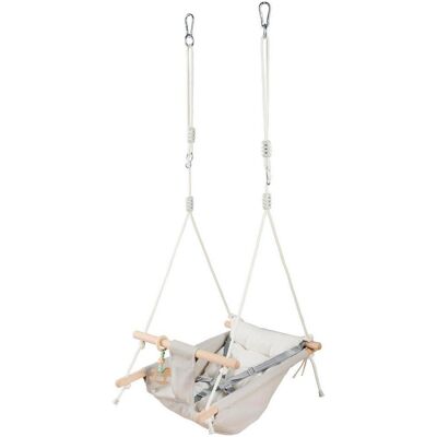 My Baby Lou Babyschaukel, Grau, Naturfarben, Weiß, Holz, Metall, Kunststoff, Textil, Buche, Hartholz, 70x170x45 cm, EN 71, höhenverstellbar, Spielzeug, Holzspielzeug My Baby Lou Babyschaukel, Grau, Naturfarben, Weiß, Holz, Metall, Kunststoff, Textil, Buche, Hartholz, 70x170x45 cm, EN 71, höhenverstellbar, Spielzeug, Holzspielzeug
