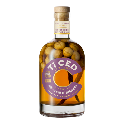 Les Rhums de Ced Rum arrangé - Ti Ced - Vanille Noix de Macadamia Les Rhums de Ced Rum arrangé - Ti Ced - Vanille Noix de Macadamia