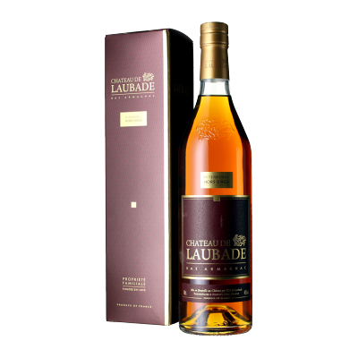 Armagnac - Château de Laubade - Intemporel Hors D'âge 12 Jahre - Etui Südwest Frankreich Armagnac - Château de Laubade - Intemporel Hors D'âge 12 Jahre - Etui Südwest Frankreich
