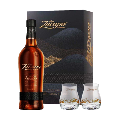 Rum Zacapa Edicion Negra - Mit Etui 2 Gläser Rum Zacapa Edicion Negra - Mit Etui 2 Gläser