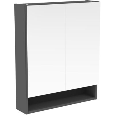 Fackelmann Spiegelschrank Easy, 60cm, Anthrazit Fackelmann Spiegelschrank Easy, 60cm, Anthrazit