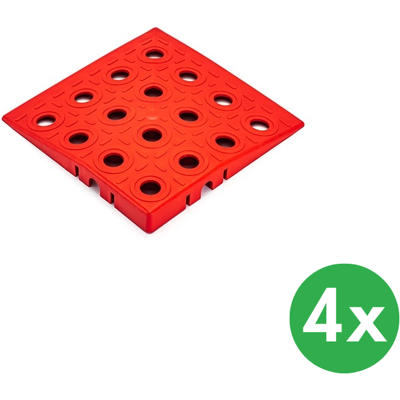 B2B Partner GripTil Eckrampe, 4 Stück, rot B2B Partner GripTil Eckrampe, 4 Stück, rot
