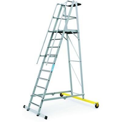 Zarges Klappbare Aluminium-Plattformleiter - 10 Stufen, 2,6 m Zarges Klappbare Aluminium-Plattformleiter - 10 Stufen, 2,6 m