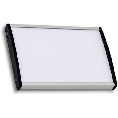 B2B Partner Silbernes Aluminium Türschild - Papier 105x75mm B2B Partner Silbernes Aluminium Türschild - Papier 105x75mm