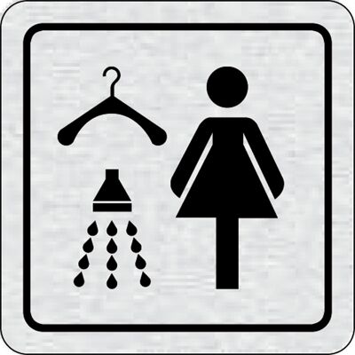 B2B Partner Selbstklebendes Tür-Namensschild - Umkleideraum mit Dusche Damen B2B Partner Selbstklebendes Tür-Namensschild - Umkleideraum mit Dusche Damen