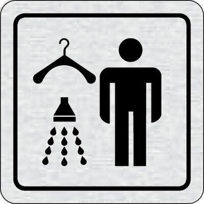 B2B Partner Selbstklebendes Tür-Namensschild - Umkleideraum mit Dusche Herren B2B Partner Selbstklebendes Tür-Namensschild - Umkleideraum mit Dusche Herren