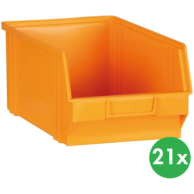 ArtPlast Plastikboxen - Stoßfest, 21 Stück, Gelb-Orange ArtPlast Plastikboxen - Stoßfest, 21 Stück, Gelb-Orange