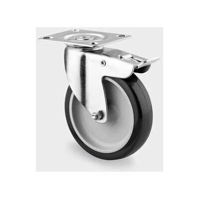 Armaturenrad TENTE, drehbar mit Bremse, 75 mm, PUR-Lauffläche Armaturenrad TENTE, drehbar mit Bremse, 75 mm, PUR-Lauffläche