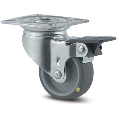 B2B Partner Antistatisches drehbares Armaturenrad TENTE mit Bremse, 50 mm, Scheibe, graues Gummi B2B Partner Antistatisches drehbares Armaturenrad TENTE mit Bremse, 50 mm, Scheibe, graues Gummi