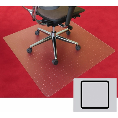 B2B Partner Bürostuhlunterlage für Teppiche - Polycarbonat, quadratisch, 1200 x 1200 mm B2B Partner Bürostuhlunterlage für Teppiche - Polycarbonat, quadratisch, 1200 x 1200 mm