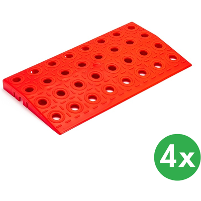 B2B Partner GripTil gerade Rampe, 4 Stück, rot B2B Partner GripTil gerade Rampe, 4 Stück, rot