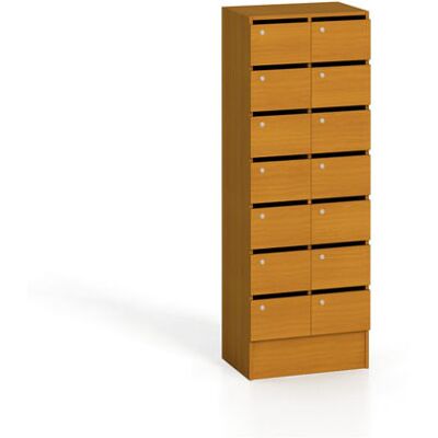 B2B Partner Schrank mit Postfächern, 14 Fächer, Kirschbaum B2B Partner Schrank mit Postfächern, 14 Fächer, Kirschbaum