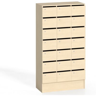 B2B Partner Schrank mit Postfächern, 21 Fächer, Birke B2B Partner Schrank mit Postfächern, 21 Fächer, Birke