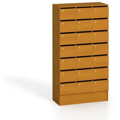 B2B Partner Schrank mit Postfächern, 21 Fächer, Kirschbaum B2B Partner Schrank mit Postfächern, 21 Fächer, Kirschbaum