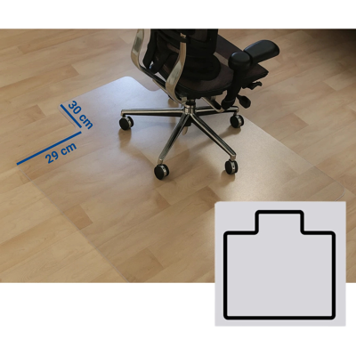 B2B Partner Bürostuhlunterlage für Hartböden - Polycarbonat, T-Form, 1340 x 1200 mm B2B Partner Bürostuhlunterlage für Hartböden - Polycarbonat, T-Form, 1340 x 1200 mm