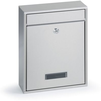 B2B Partner Briefkasten geeignet für Baugruppen, 350 x 260 x 85 mm, silberfarben B2B Partner Briefkasten geeignet für Baugruppen, 350 x 260 x 85 mm, silberfarben