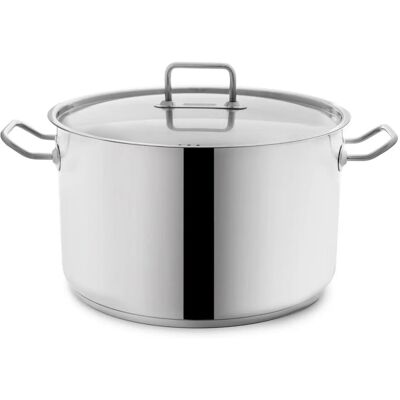B2B Partner STOCK Topf 21,5L Edelstahl mit Deckel B2B Partner STOCK Topf 21,5L Edelstahl mit Deckel