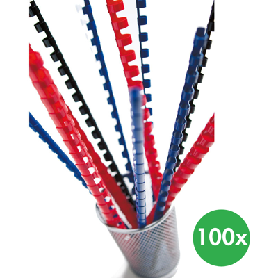B2B Partner Plastikbinderücken für Ringbindung, 10 mm, rot, 100 Stk. B2B Partner Plastikbinderücken für Ringbindung, 10 mm, rot, 100 Stk.