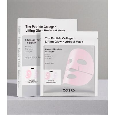 COSRX Peptide Collagen Glow Hydrogel Mask – pflegende Gesichtsmaske 1ks/34g COSRX Peptide Collagen Glow Hydrogel Mask – pflegende Gesichtsmaske 1ks/34g