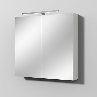 Sanipa Reflection Spiegelschrank MILLA 80 mit LED-Aufsatzleuchte, Weiß-Soft Sanipa Reflection Spiegelschrank MILLA 80 mit LED-Aufsatzleuchte, Weiß-Soft