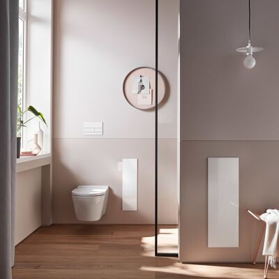 emco Schrankmodul asis pure mit Glasfront Türanschlag links, Unterputz, 730mm, alpinweiss, 975527406 975527406 emco Schrankmodul asis pure mit Glasfront Türanschlag links, Unterputz, 730mm, alpinweiss, 975527406 975527406