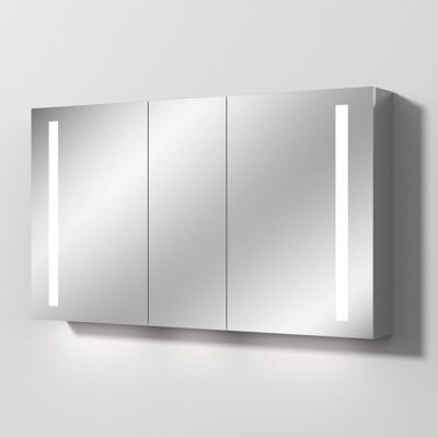 Sanipa Reflection Aluminium-Spiegelschrank ALEX 130 mit LED-Beleuchtung - Spiegelschrank Sanipa Reflection Aluminium-Spiegelschrank ALEX 130 mit LED-Beleuchtung - Spiegelschrank