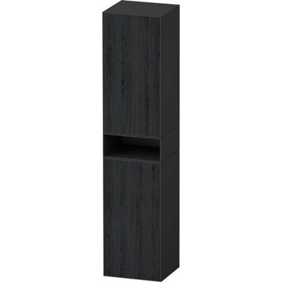 Duravit Zencha Hochschrank Eiche Schwarz & Graphit - 400x360x1760 mm Duravit Zencha Hochschrank Eiche Schwarz & Graphit - 400x360x1760 mm
