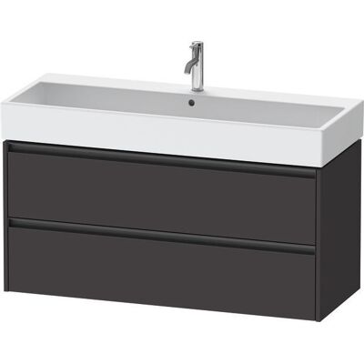 Duravit Ketho.2 Waschtischunterbau wandhängend Graphit Supermatt 1184x460x549 mm - K25279080800000 K25279080800000 Duravit Ketho.2 Waschtischunterbau wandhängend Graphit Supermatt 1184x460x549 mm - K25279080800000 K25279080800000