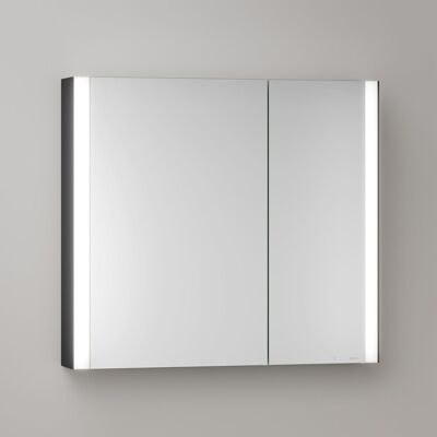 KEUCO Royal Atlas LED Spiegelschrank 80 x 71 x 12,7 cm mit 2 Türen, asymmetrisch, Aufputz 211201450020 KEUCO Royal Atlas LED Spiegelschrank 80 x 71 x 12,7 cm mit 2 Türen, asymmetrisch, Aufputz 211201450020