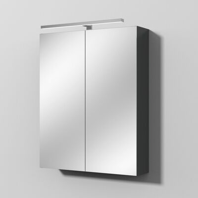 Sanipa Reflection Spiegelschrank MILLA 60 mit LED-Aufsatzleuchte, Anthrazit-Matt, SD14022 SD14022 Sanipa Reflection Spiegelschrank MILLA 60 mit LED-Aufsatzleuchte, Anthrazit-Matt, SD14022 SD14022