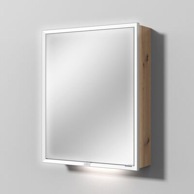 Sanipa Reflection Spiegelschrank MILO 60 mit LED-Beleuchtung, Eiche Natural-Touch, AU03085 AU03085 Sanipa Reflection Spiegelschrank MILO 60 mit LED-Beleuchtung, Eiche Natural-Touch, AU03085 AU03085