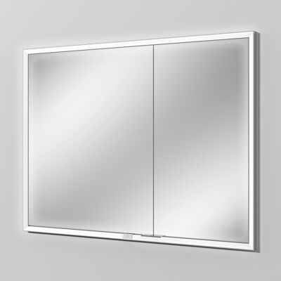 Sanipa Reflection Aluminium-Wandeinbau-Spiegelschrank WIM 100 mit LED-Beleuchtung Sanipa Reflection Aluminium-Wandeinbau-Spiegelschrank WIM 100 mit LED-Beleuchtung