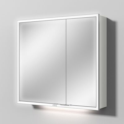 Sanipa Reflection Spiegelschrank MILO 80 mit LED-Beleuchtung - Reflection Melamin-Spiegelschrank Sanipa Reflection Spiegelschrank MILO 80 mit LED-Beleuchtung - Reflection Melamin-Spiegelschrank