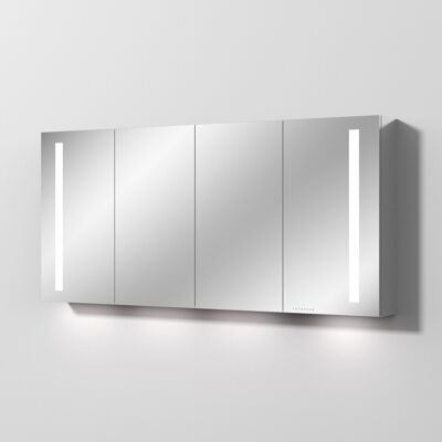 Sanipa Reflection Aluminium-Spiegelschrank ALEX 160 mit LED-Beleuchtung, AU4209Z AU4209Z Sanipa Reflection Aluminium-Spiegelschrank ALEX 160 mit LED-Beleuchtung, AU4209Z AU4209Z