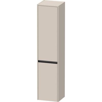 Duravit Ketho.2 Hochschrank Taupe Matt - 2 Türen, 3 Glasböden, 1 Holzboden - Hochwertige in Deutschland gefertigte Möbel Duravit Ketho.2 Hochschrank Taupe Matt - 2 Türen, 3 Glasböden, 1 Holzboden - Hochwertige in Deutschland gefertigte Möbel
