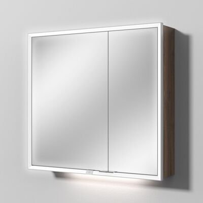 Sanipa Reflection Spiegelschrank MILO 80 mit LED-Beleuchtung, Eiche-Arizona, AU03280 AU03280 Sanipa Reflection Spiegelschrank MILO 80 mit LED-Beleuchtung, Eiche-Arizona, AU03280 AU03280