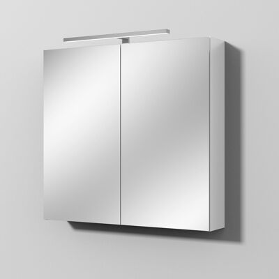Sanipa Reflection Spiegelschrank MILLA 80 mit LED-Aufsatzleuchte, Weiß-Glanz, SD14278 SD14278 Sanipa Reflection Spiegelschrank MILLA 80 mit LED-Aufsatzleuchte, Weiß-Glanz, SD14278 SD14278