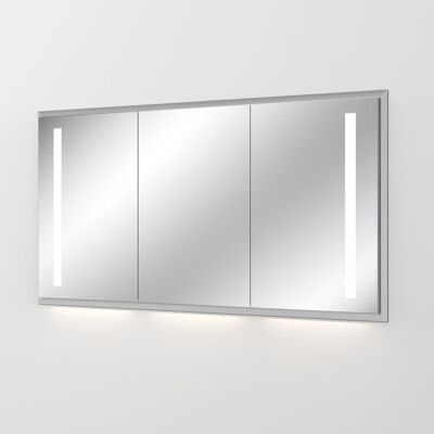 Sanipa Reflection Aluminium-Wandeinbau-Spiegelschrank WILMA 155 mit LED-Beleuchtung Sanipa Reflection Aluminium-Wandeinbau-Spiegelschrank WILMA 155 mit LED-Beleuchtung