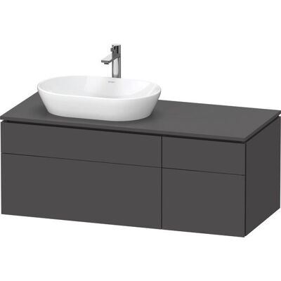 Duravit L-Cube Konsolenwaschtischunterbau wandhängend Graphit Matt 1220x550x482 mm - LC4876049490000 LC4876049490000 Duravit L-Cube Konsolenwaschtischunterbau wandhängend Graphit Matt 1220x550x482 mm - LC4876049490000 LC4876049490000